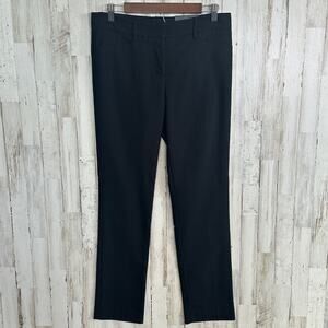 NEW Mario Serrani Pants Size 8 Black Jaquard Comfort Stretch Tummy Control